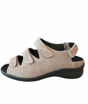 taupe open schoen 