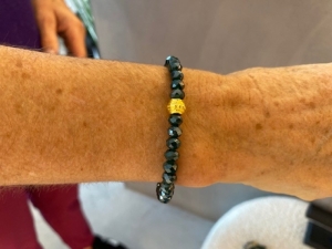 blauw goud armband  blauw