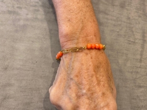 armband oranje goud 