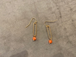 oorbellen goud oranje  
