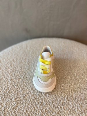 sneaker geel en groene kleur groen