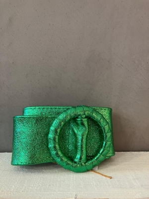 damesriem metallic groen groen