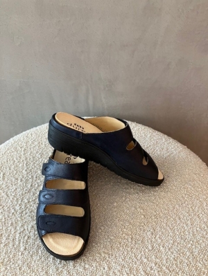 slippers daonkerblauw blauw