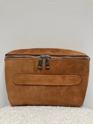 cognac suede heuptasje cognac