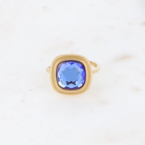 gold met blauwe steen blauw