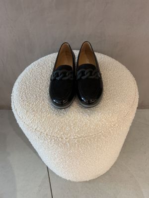 mocassin zwart lak zwart