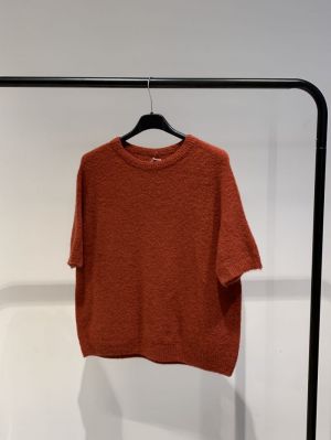 trui korte mouw oranje