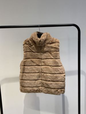  bodywarmer bont taupe