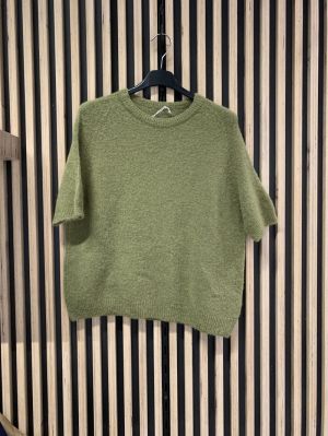 trui korte mouw groen