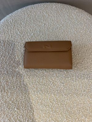 damesportemonnee cognac